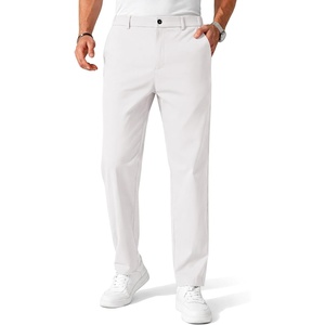 image:imageCOOFANDY Mens Chino Pants Casual Business Dress Pants Stretch Golf Trousers with PocketsWhite