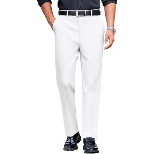image:imageCOOFANDY Mens Classic Casual Dress Pants Expandable Waist Suit Pant Slim Fit Flat Front SlacksWhite
