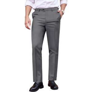 image:imageCOOFANDY Mens Classic Fit Dress Pants Flat Front Straight Formal Pants Wrinkle Free Expandable Waist Suit PantsGrey