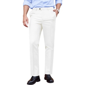 image:imageCOOFANDY Mens Classic Fit Dress Pants Flat Front Straight Formal Pants Wrinkle Free Expandable Waist Suit PantsWhite
