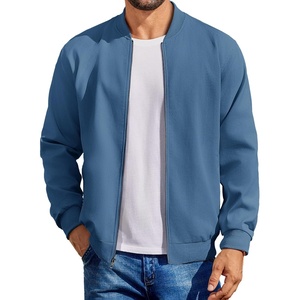 image:imageCOOFANDY Mens Cotton Bomber Jacket Lightweight Flight Jackets Casual Softshell Varisty JacketNavy