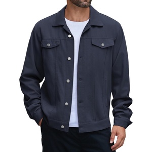 image:imageCOOFANDY Mens Cotton Denim Jacket Lightweight Trucker Western Jackets Casual Fashion Jean CoatAblack
