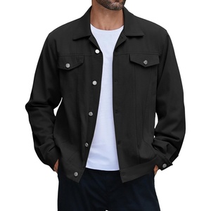 image:imageCOOFANDY Mens Cotton Denim Jacket Lightweight Trucker Western Jackets Casual Fashion Jean CoatBlack