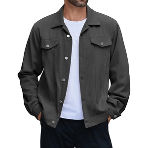 image:imageCOOFANDY Mens Cotton Denim Jacket Lightweight Trucker Western Jackets Casual Fashion Jean CoatDark Grey