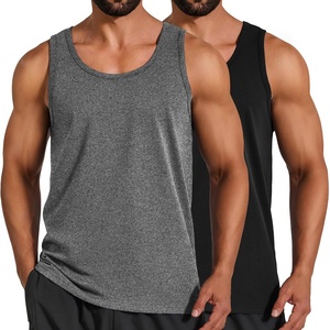 image:imageCOOFANDY Mens Cotton Tank Tops Workout Summer Sleeveless Muscle Gym Shirts Athletic Beach Tee Shirt PackBlackdark Grey