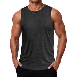 image:imageCOOFANDY Mens Dry Fit Workout Tank Top Sleeveless Gym Muscle Shirt UPF 50 Summer Running Athletic TshirtsBlack