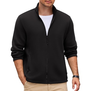 image:imageCOOFANDY Mens Fleece Jacket Zip Up Lightweight Sweater Jackets Casual Warm with Pockets for Home Office HikingBlack