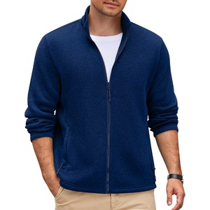image:imageCOOFANDY Mens Fleece Jacket Zip Up Lightweight Sweater Jackets Casual Warm with Pockets for Home Office HikingBlue