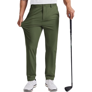 image:imageCOOFANDY Mens Golf Pants 303234 Stretch Work Dress Pants Lightweight Quick Dry Comfy Trousers with 4 PocketsArmy Green