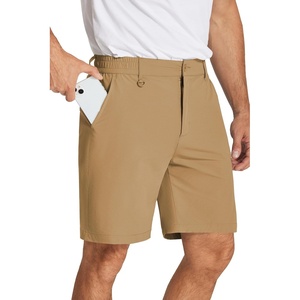 image:imageCOOFANDY Mens Golf Shorts 8 Inch Lightweight Quick Dry Casual Dress Shorts Hiking Travel Shorts with PocketsDark Khaki
