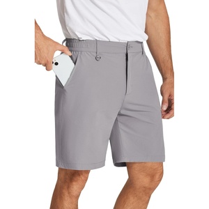 image:imageCOOFANDY Mens Golf Shorts 8 Inch Lightweight Quick Dry Casual Dress Shorts Hiking Travel Shorts with PocketsLight Grey