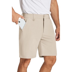 image:imageCOOFANDY Mens Golf Shorts 8 Inch Lightweight Quick Dry Casual Dress Shorts Hiking Travel Shorts with PocketsLight Khaki Brown