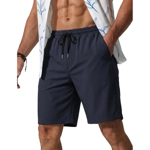 image:imageCOOFANDY Mens Hawaiian Beach Shorts Elastic Waist Drawstring Lightweight Summer Casual Shorts with PocketNavy
