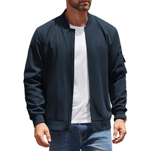 image:imageCOOFANDY Mens Lightweight Bomber Jackets Casual Spring Fall Windbreaker Jacket Light Zip Up Coat With PocketBlue