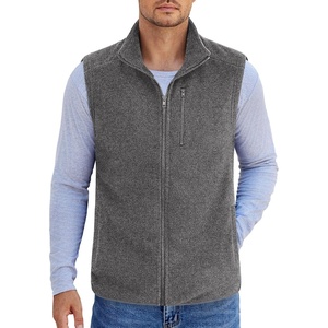 image:imageCOOFANDY Mens Lightweight Fleece Vest Sleeveless Zip Up Warm Jacket Casual Outerwear Vests With PocketsGrey
