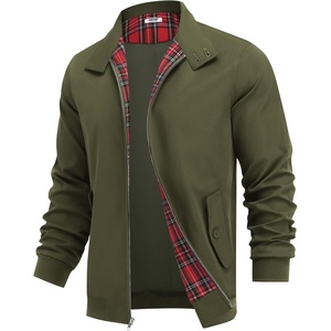 image:imageCOOFANDY Mens Lightweight Jackets Casual Windbreaker Zip Up Coat Stand Collar Golf Jacket Stylish Fall Work BusinessArmy Green
