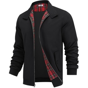 image:imageCOOFANDY Mens Lightweight Jackets Casual Windbreaker Zip Up Coat Stand Collar Golf Jacket Stylish Fall Work BusinessBlack