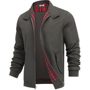 image:imageCOOFANDY Mens Lightweight Jackets Casual Windbreaker Zip Up Coat Stand Collar Golf Jacket Stylish Fall Work BusinessDark Grey