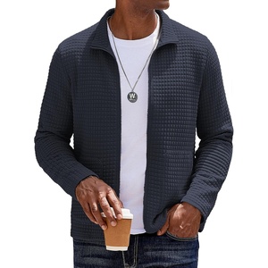 image:imageCOOFANDY Mens Lightweight Varsity Jacket Casual Bomber Jackets Waffle Zip Up Sweatshirts with PocketBlueviolet