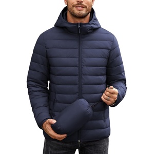 image:imageCOOFANDY Mens Packable Puffer Jacket Lightweight Hooded Insulated Winter Coat Windproof Zipper Down JacketNavy Blue
