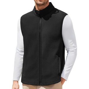 image:imageCOOFANDY Mens Polar Fleece Vest Lightweight Sleeveless Jacket Warm Zip up Outerwear Vests with Zipper Pockets for HikingBlack