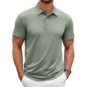 image:imageCOOFANDY Mens Polo Shirt Golf Quick Dry Performance Short Sleeve Moisture Wicking Athletic Polo Collared Tennis TShirtArmy Green