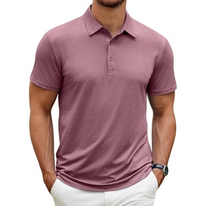image:imageCOOFANDY Mens Polo Shirt Golf Quick Dry Performance Short Sleeve Moisture Wicking Athletic Polo Collared Tennis TShirtWine