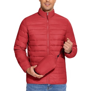 image:imageCOOFANDY Mens Puffer Jacket Packable Lightweight Jackets Winter Coat Windproof Zipper Down JacketDark Red