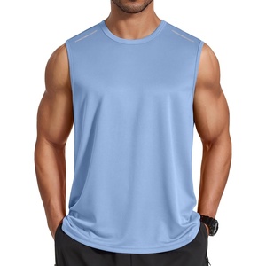 image:imageCOOFANDY Mens Sleeveless Shirt Quick Dry Workout Tank Top Gym Muscle T Shirts Sport Athletic Tanks Moisture WickingLight Blue