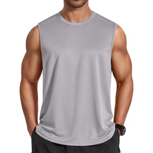 image:imageCOOFANDY Mens Sleeveless Shirt Quick Dry Workout Tank Top Gym Muscle T Shirts Sport Athletic Tanks Moisture WickingLight Gray