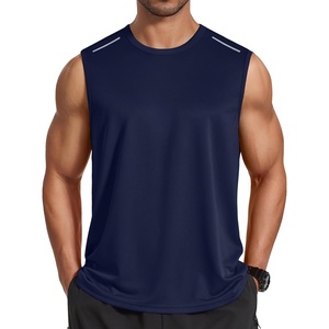 image:imageCOOFANDY Mens Sleeveless Shirt Quick Dry Workout Tank Top Gym Muscle T Shirts Sport Athletic Tanks Moisture WickingNavy