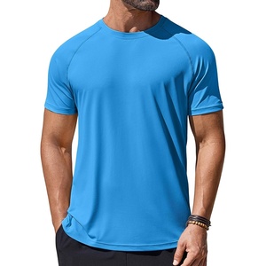 image:imageCOOFANDY Mens Swim Shirt UPF 50 Rash Guard Beach Tshirt Workout Quick Dry T Shirts for Running Surfing and HikingDeep Blue
