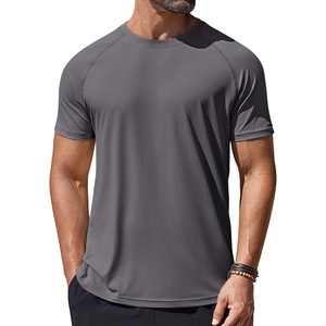 image:imageCOOFANDY Mens Swim Shirt UPF 50 Rash Guard Beach Tshirt Workout Quick Dry T Shirts for Running Surfing and HikingDeep Grey