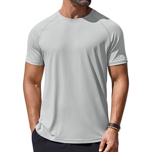 image:imageCOOFANDY Mens Swim Shirt UPF 50 Rash Guard Beach Tshirt Workout Quick Dry T Shirts for Running Surfing and HikingLight Grey