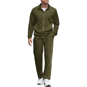 image:imageCOOFANDY Mens Tracksuits Casual Sweatsuit 2 Piece Full Zip Athletic Jogging Suit Sets Sport Sweat SuitArmy Green