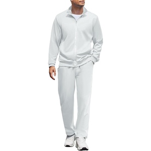 image:imageCOOFANDY Mens Tracksuits Casual Sweatsuit 2 Piece Full Zip Athletic Jogging Suit Sets Sport Sweat SuitWhite
