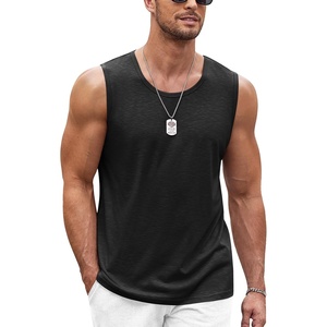 image:imageCOOFANDY Mens Workout Tank Top 2 Pack Casual Soft Sleeveless Gym Muscle Shirts Bodybuilding TeeBlack