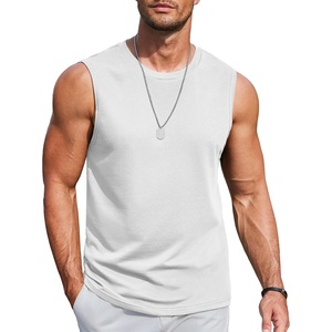 image:imageCOOFANDY Mens Workout Tank Tops Cotton 3 Pack Soft Gym Muscle Shirt Sleeveless Classic T ShirtsWhite1 Pack