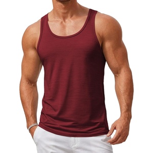 image:imageCOOFANDY Mens Workout Tank Tops Pack Dry Fit Sleeveless Running Shirts Gym Muscle Bodybuilding T ShirtsWine Red