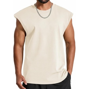 image:imageCOOFANDY Mens Workout Tank Tops Summer Sleeveless Tee Shirts Casual Stylish Gym Muscle Shirt Loose Fit for BasketballBeige
