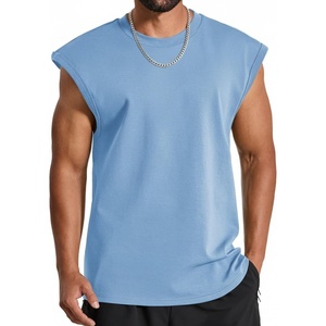 image:imageCOOFANDY Mens Workout Tank Tops Summer Sleeveless Tee Shirts Casual Stylish Gym Muscle Shirt Loose Fit for BasketballLight Blue