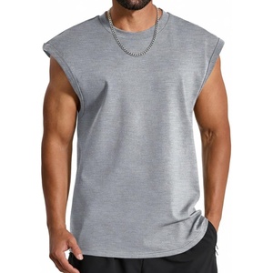 image:imageCOOFANDY Mens Workout Tank Tops Summer Sleeveless Tee Shirts Casual Stylish Gym Muscle Shirt Loose Fit for BasketballLight Grey