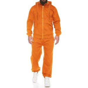 image:imageCOOFANDY Sweatsuits for Men 2 Piece tracksuit Sets Full Zip Hoodie Sweatpants for Men Casual Sports Jogging Suits S4XLSafety Orange