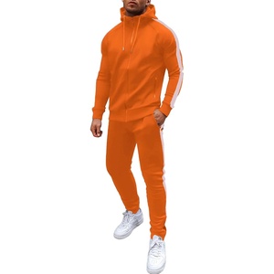 image:imageCOOFANDY Tracksuit Mens with Zipper Pockets Full Zip Hoodie Sweatsuit 2 Pieces Running Jogging Sports Casual Sweat SuitsOrange