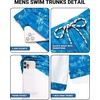 image:imageCOOFANDY 2 in 1 Mens Swim Trunks 7 Inch Quick Dry Board Shorts Beach Swim Shorts Bathing Suit with Compression LinerBlue Coconut