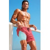image:imageCOOFANDY 2 in 1 Mens Swim Trunks 7 Inch Quick Dry Board Shorts Beach Swim Shorts Bathing Suit with Compression LinerPink Anchor