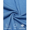 image:imageCOOFANDY Long Sleeve Polo Shirts for Men Knit Polo Sweater Lightweight Ribbed Pullover SweaterDark Blue