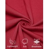 image:imageCOOFANDY Long Sleeve Polo Shirts for Men Knit Polo Sweater Lightweight Ribbed Pullover SweaterRed