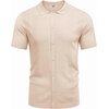 image:imageCOOFANDY Men Casual Button Down Shirts Short Sleeve Summer Beach Shirt Fashion Camp TopsApricot