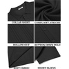 image:imageCOOFANDY Men Casual Button Down Shirts Short Sleeve Summer Beach Shirt Fashion Camp TopsBlack